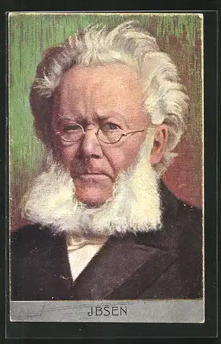 AK Portrait des Dichters Ibsen