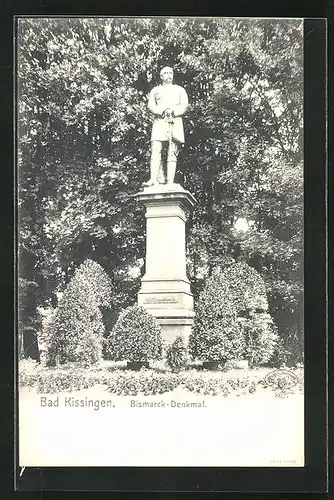 AK Bad Kissingen, Bismarck-Denkmal in den Anlagen