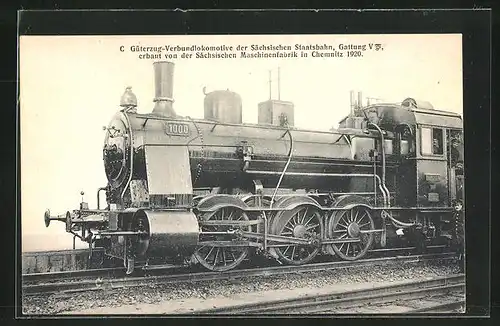 AK C-Güterzug-Verbundlokomotive der Kgl. Sächs. Staatsbahn, Gattung V