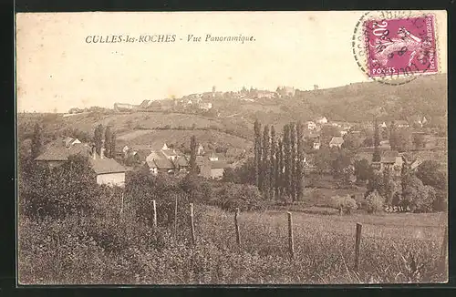 AK Culles-les-Roches, Vue Panoramique, Panoramablick auf den Ort