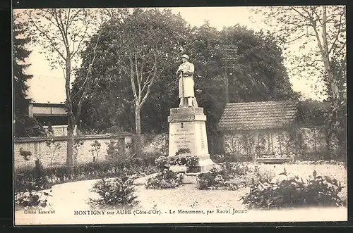 AK Montigny sur Aube, Le Monument