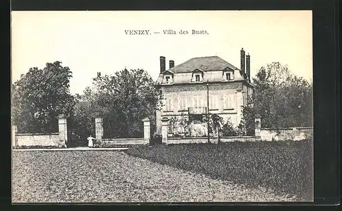 AK Venizy, Villa des Buats, Gebäudeansicht