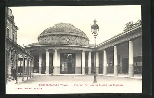 AK Contrexéville (Vosges), Nouveau Pavillon et Galerie des Colonnes
