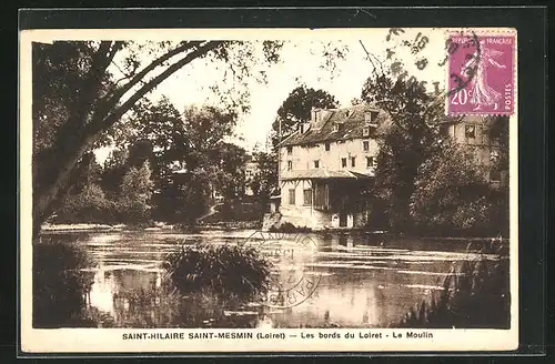 AK Saint-Hilaire Saint-Mesmin, Les bords du Loiret, Le Moulin