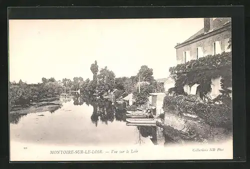 AK Montoire-sur-le-Loir, Vue sur le Loir