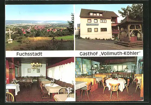 AK Fuchsstadt, Gasthof Vollmuth-Köhler, Gesamtansicht