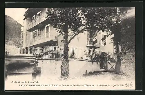 AK Saint-Joseph-de-Riviere, Pension de Famille de l'Oeuvre de la Protection de la Jeune Fille