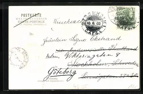 Präge-AK Frankfurt a. M., Ortspartie, Festhalle, Portrait Kaiser Wilhelm II., Wettstreit deutscher Männergesangsvereine