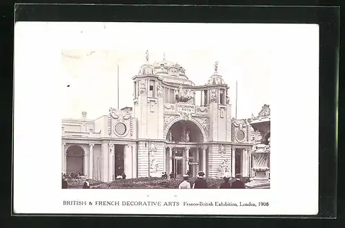 AK London, Franco-British Exhibition 1908, British & French Decorative Arts