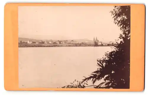 Fotografie Th. Creifelds, Cöln, Ansicht Geisenheim, Gesamtansicht der Ortschaft