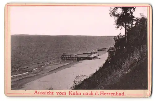 Fotografie Fotograf unbekannt, Ansicht Heringsdorf, Aussicht vom Kulm nach dem Herrenbad