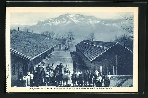 AK Dauphine-Eybens, Le camp de Poisat au fond, le Moucherotte