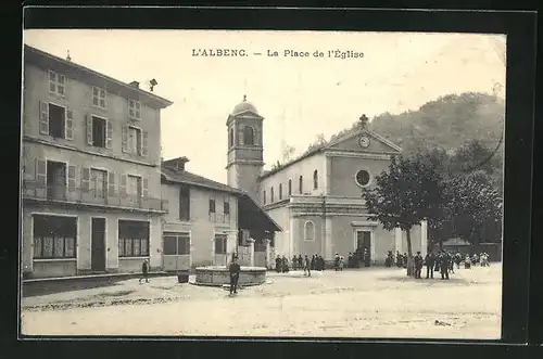 AK L’Albenc, La Place de l'Eglise