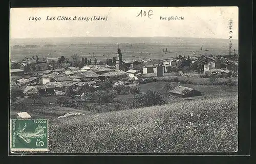 AK Les Cotes-d'Arey, Vue generale