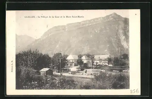 AK Clelles, Le Village de la Gare et le Mont Saint-Martin