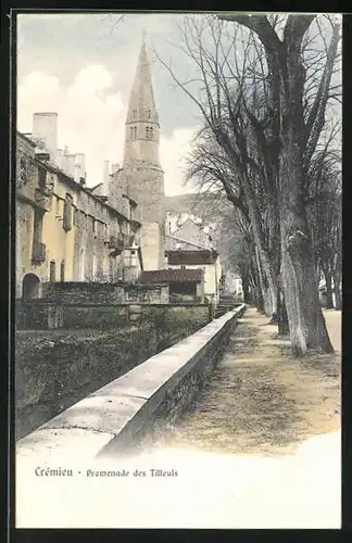 AK Cremieu, Promenade des Tilleuls