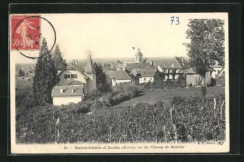 AK Saint-Genix-d`Aoste, Vu du Champ de Bataille
