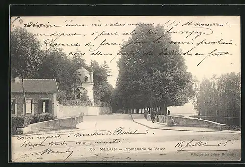 AK Melun, Promenade de Vaux