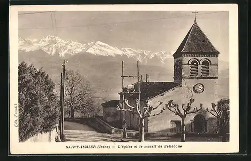 AK Saint-Ismier, L`eglise et le massif de Belledone
