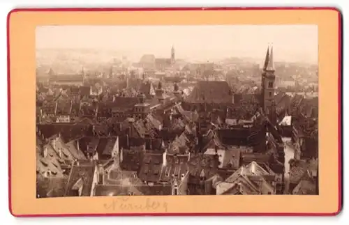 Fotografie Fotograf unbekannt, Ansicht Nürnberg, Blick über die Stadt