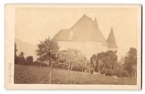 Fotografie Fritz von Bosio, Judenburg, Ansicht Kobenz, Schloss Hautzenbichl