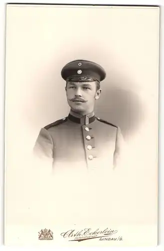 Fotografie Arth. Eckerlein, Lindau, Portrait Unteroffizier in Uniform