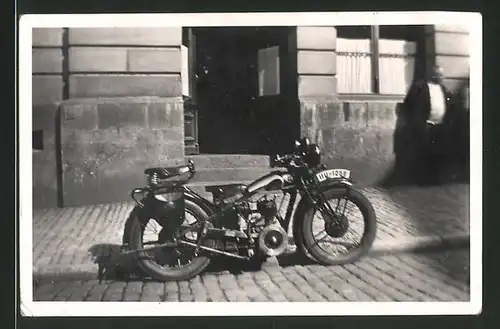 Fotografie Motorrad FN, Krad mit Kennzeichen IIV-1066