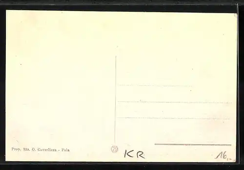 AK Pola, Palazzo delle Poste, Telegrafi e Telefoni