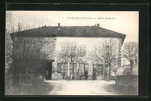 AK Faramans, Ansicht vom Hotel Derrias