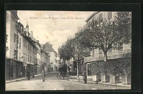AK Belley, Rue St. Martin, ancienne rue Royale