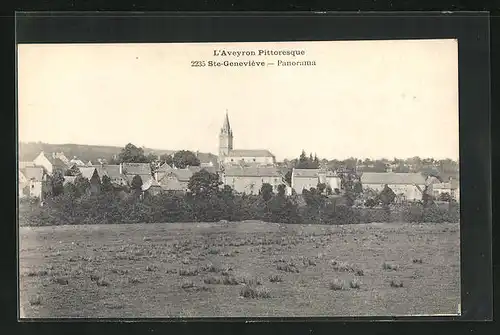 AK Sainte-Genevieve, Panorama vom Feld gesehen