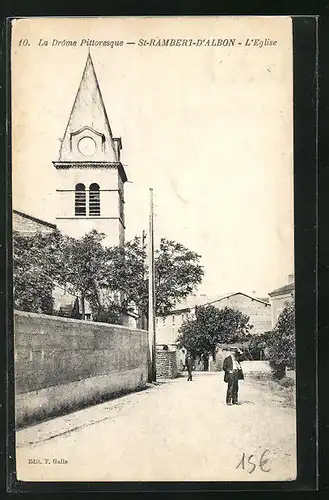 AK St-Rambert-d`Albon, L`Eglise, Ansicht der Kirche