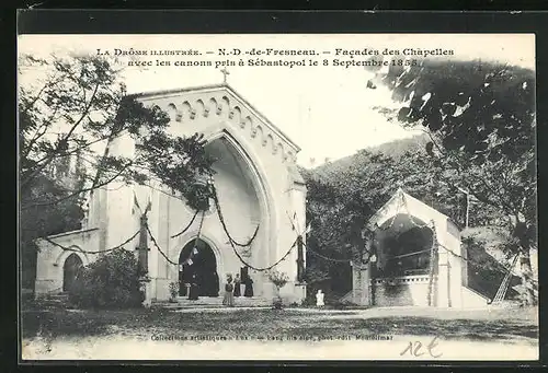 AK Montelimar, Facades des Chapelles avec les canons pris a Sebastopol le 8 Septembre 1855
