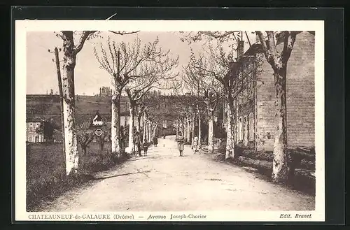 AK Chateauneuf-de-Galaure, Avenue Jospeh-Chorier