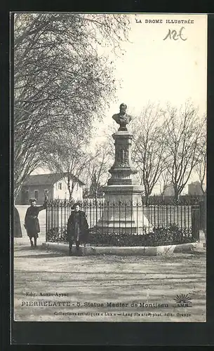 AK Pierrelatte, Statue Madier de Montjeau