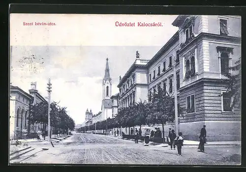 AK Kalocsa, Szent István-utca
