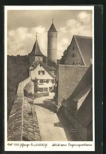AK Dinkelsbühl, Kapuzinerweg, Blick vom Segringerturm