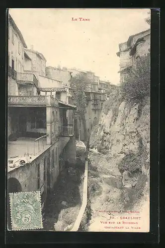 AK Graulhet, Vue sur le Ruisseau, Traversant la Ville