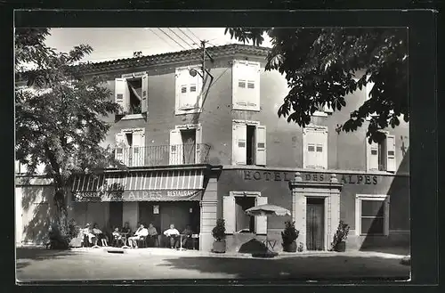 AK Greoux-les-Bains, Hotel des Alpes