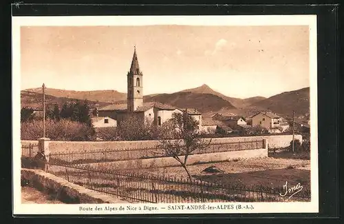AK Saint-Andre-les-Alpes, l`Eglise