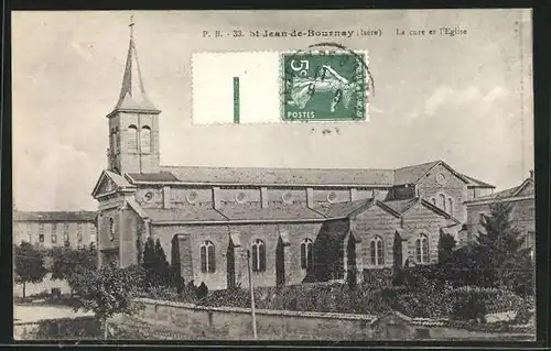 AK St-Jean-de-Bournay, La cure et l'Eglise