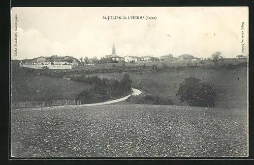 AK St.-Julien-de-L` Herms, Ortsansicht aus der Ferne