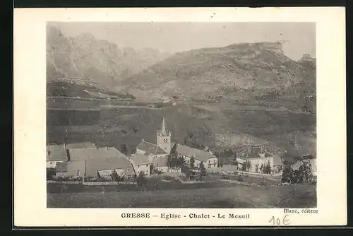 AK Gresse, Eglise, Chalet, Le Mesnil