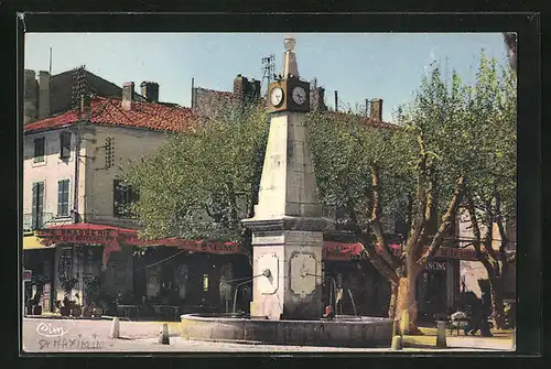 AK St-Maximin, Place Malherbe - La Fontaine
