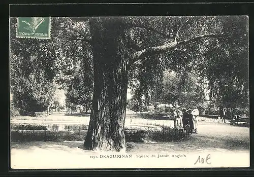AK Draguignan, Square du Jardin Anglais