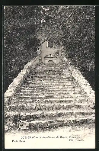 AK Cotignac, Notre Dame de Graces, l`escalier
