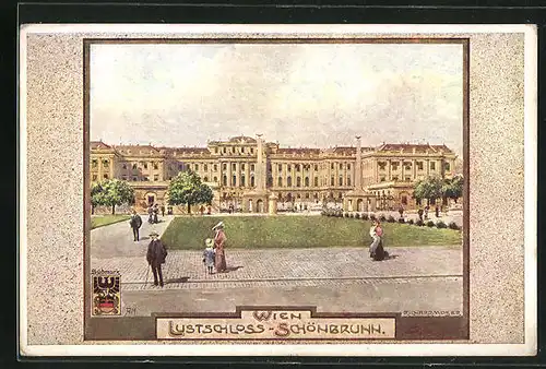 Künstler-AK Richard Moser: Wien, Lustschloss Schönbrunn