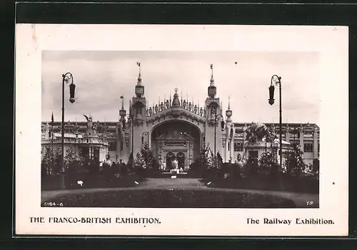AK London, Franco-British Exhibition, The Railway Exhibition