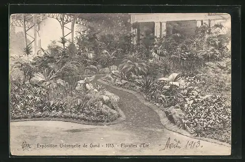 AK Gand, Exposition Internationale et Universelle 1913, Floralies de Etè