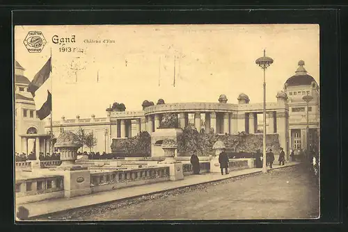 AK Gand, Exposition Internationale Universelle 1913, Chateau d` Eau